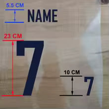 Football Jersey Custom Name & Number Iron-On Transfer Kit