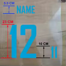 Football Jersey Custom Name & Number Iron-On Transfer Kit