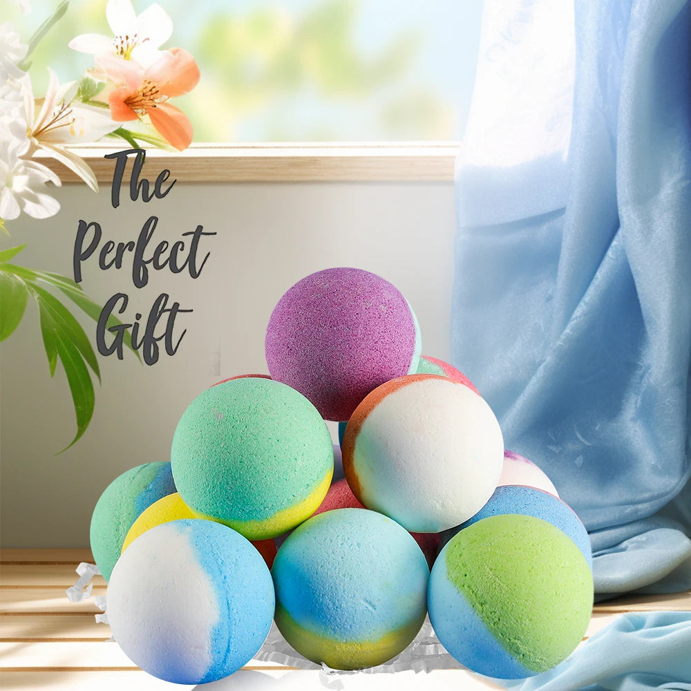 15PCS Kids Bath Bomb Gift Set – Colorful Fizzy Bath Bombs with Hidden Surprise Toys