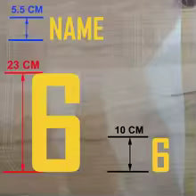 Football Jersey Custom Name & Number Iron-On Transfer Kit