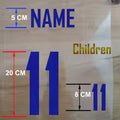 Football Jersey Custom Name & Number Iron-On Transfer Kit
