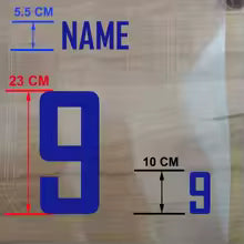 Football Jersey Custom Name & Number Iron-On Transfer Kit