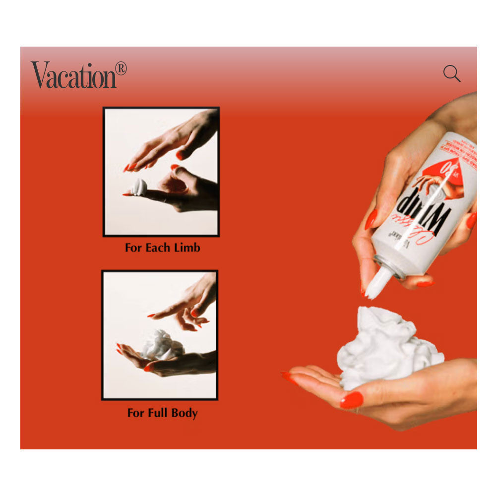 Vacation Classic Whip SPF 30 Sunscreen Mousse - Application