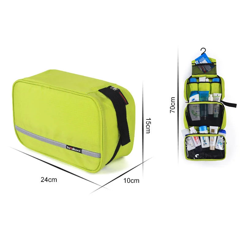 New Hanging Toiletry Bag Travel Toiletry Wash Organizer Kit for Men Women Cosmetics Make up Sturdy Hanging Hook Shower Bags