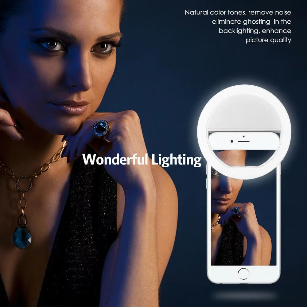 USB Charge Led Selfie Ring Light Mobile Phone